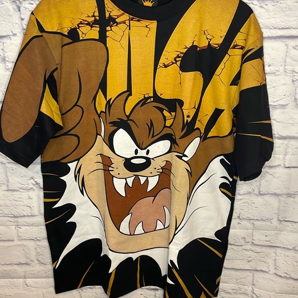 Vintage Taz Looney Tunes Overprint Tee - Picture 3 of 8